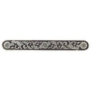 Number Pin Bar floral black/silver 