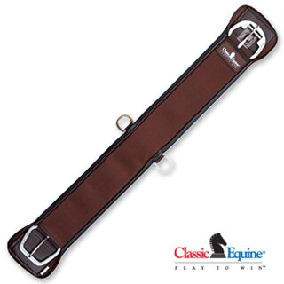 Saddle Girth Feather Flex by Classic Equine brown 28" (70 cm)