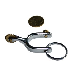 Keychain Mini Spurs Silver