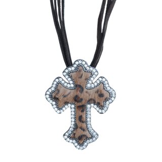 Montana Silversmiths necklace cheetah cross