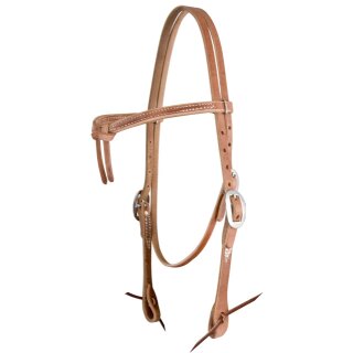 Headstall harness leather with knot headband
