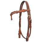 Headstall with V knotted hadband