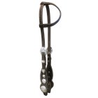 One Ear Headstall with silver Conchas