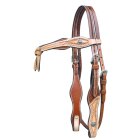 Headstall with Basket and knot Headband two-tone