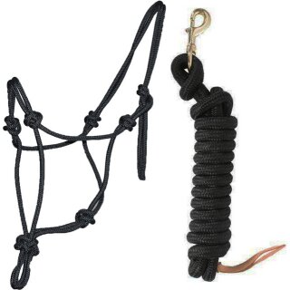 Rope Halter with Lead Rope in different colors
