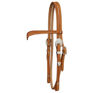 Headstall for Show with small cheekpiece and basket