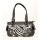 Handbag Zebra black with rivets