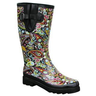 Rubber Boots Paisley Size 7 (38)
