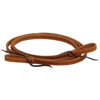 Closed Leather Reins double stitched dark oil long length ( ca 2,65m)