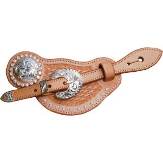 Spur Straps with Swarovski and Concha middle wide